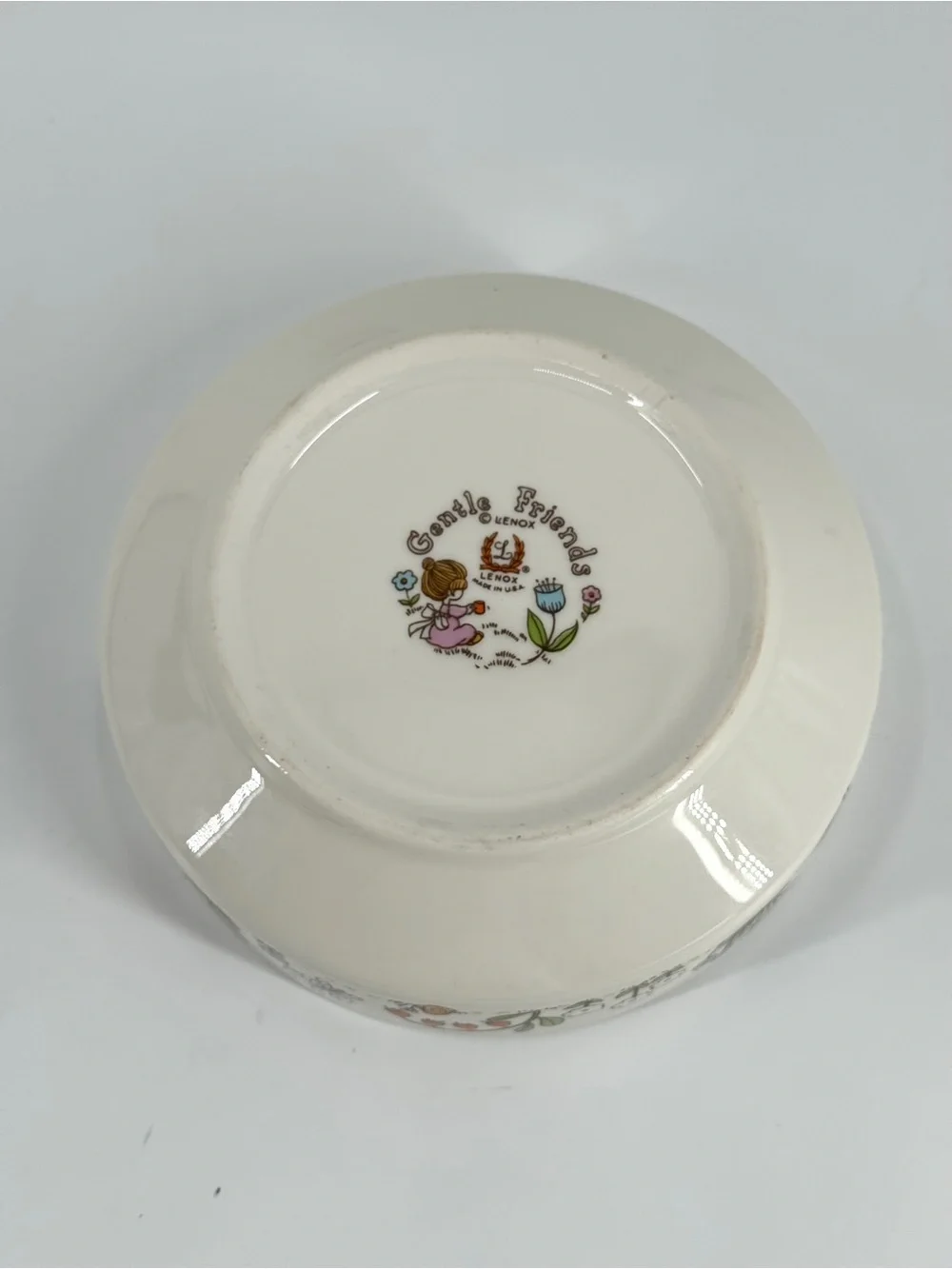 70s VTG-USA LENOX Gentle Friends Children's 3pc Set